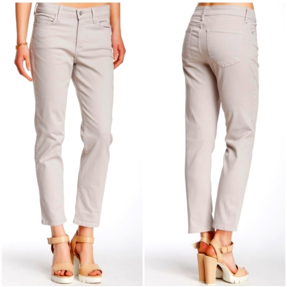 NYDJ Alisha Ankle Light Grey Lift Tuck Technology Jeans Size 4